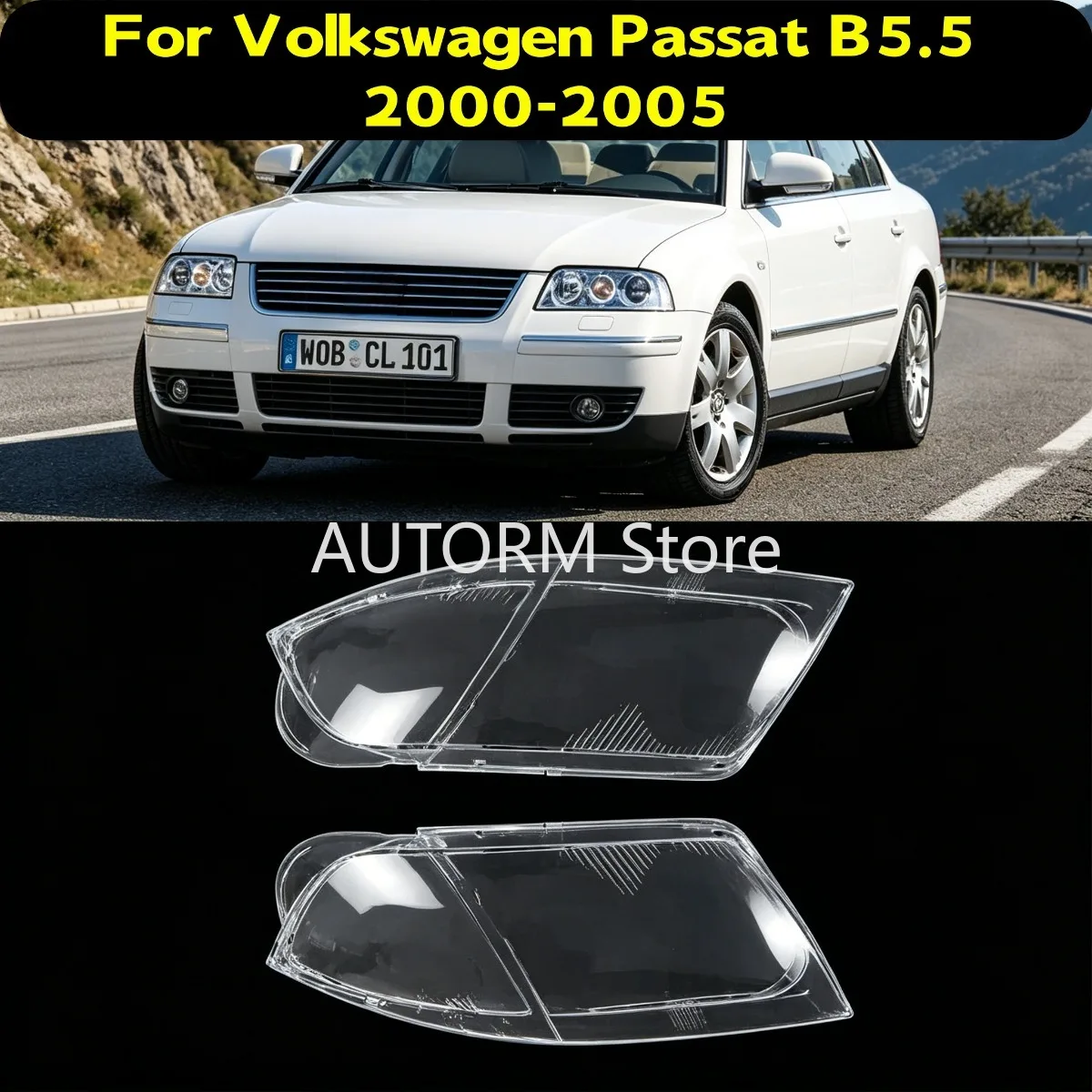

Car Front Headlight Cover For Volkswagen Passat B5.5 2000-2005 Headlamps Transparent Shell Lens Case 3B0941016AQ,3B0941015AQ