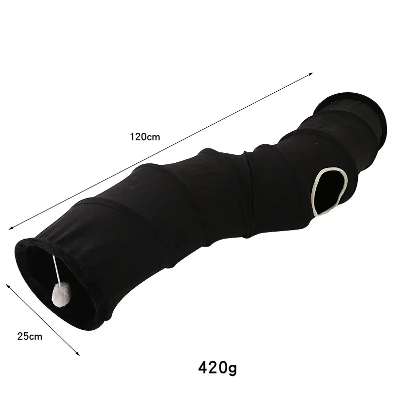 

Pet Product Suppliers Custom Interactive Cat Toy Rabbits Collapsible Play Tunnel Tube Exercising Hiding Pets Tube Fun Toy