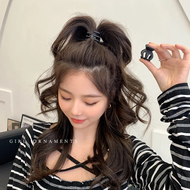 

Женский нескользящий мини-зажим для когтей для высокого хвоста и низкого пучка | Противоударные заколки для челки, боковых волос и прически ​