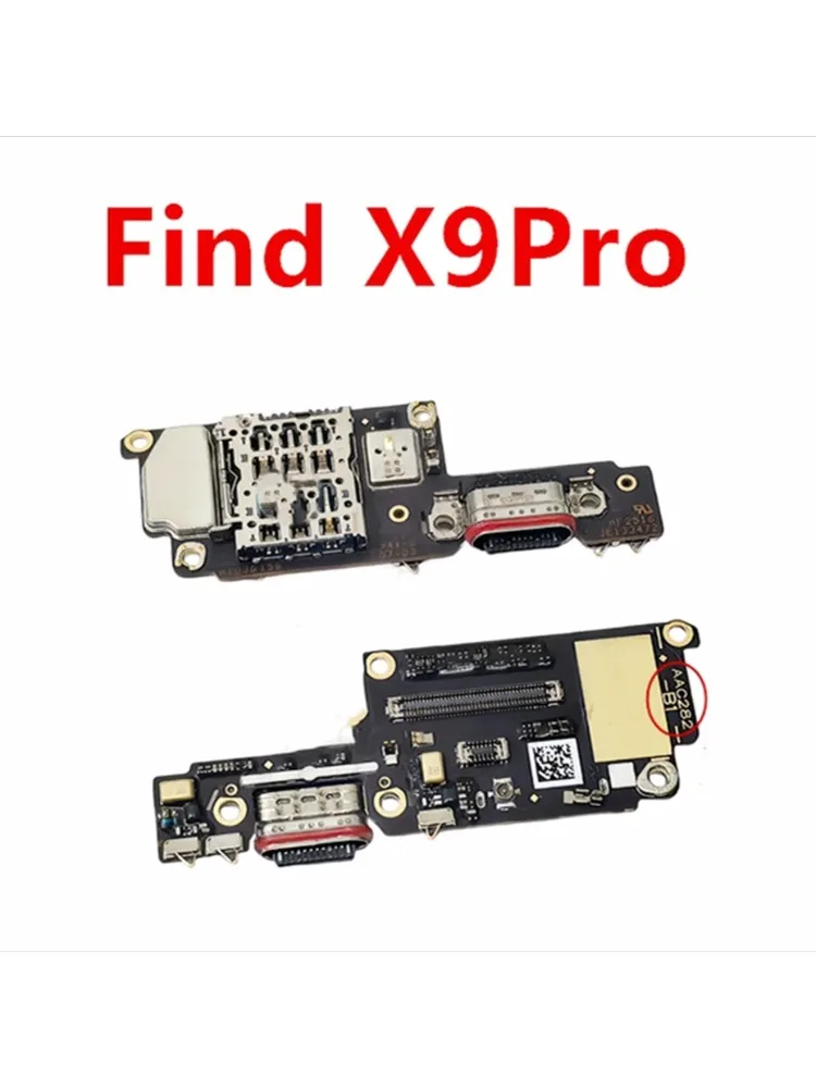 For Oppo Find X9 Pro，CPH2791 USB Charging Port Connector Flex Cable SIM Card Slot Reader Microphone Type-C Charger Dock Board