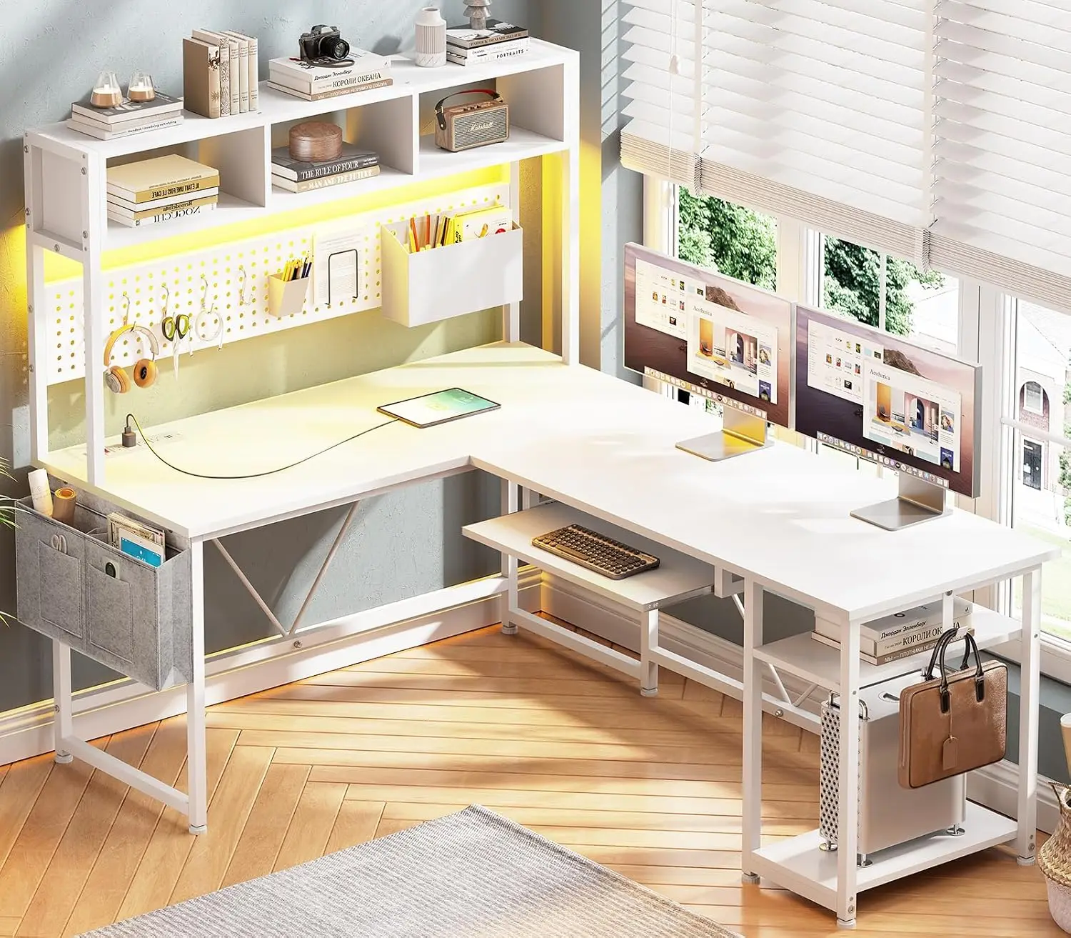 L Shaped Office Desk 57.5