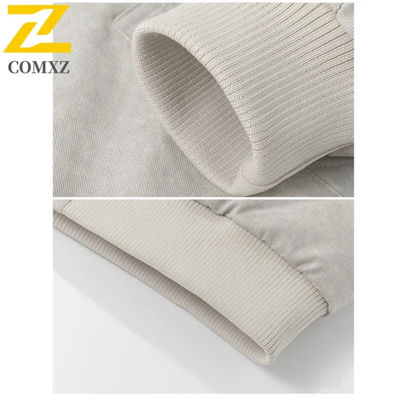 COMXZ High Quality Down Jacket Turndown Collar Windproof Minimalist Work Padded Jacket Business Trip Handsome Men Winter Jacket