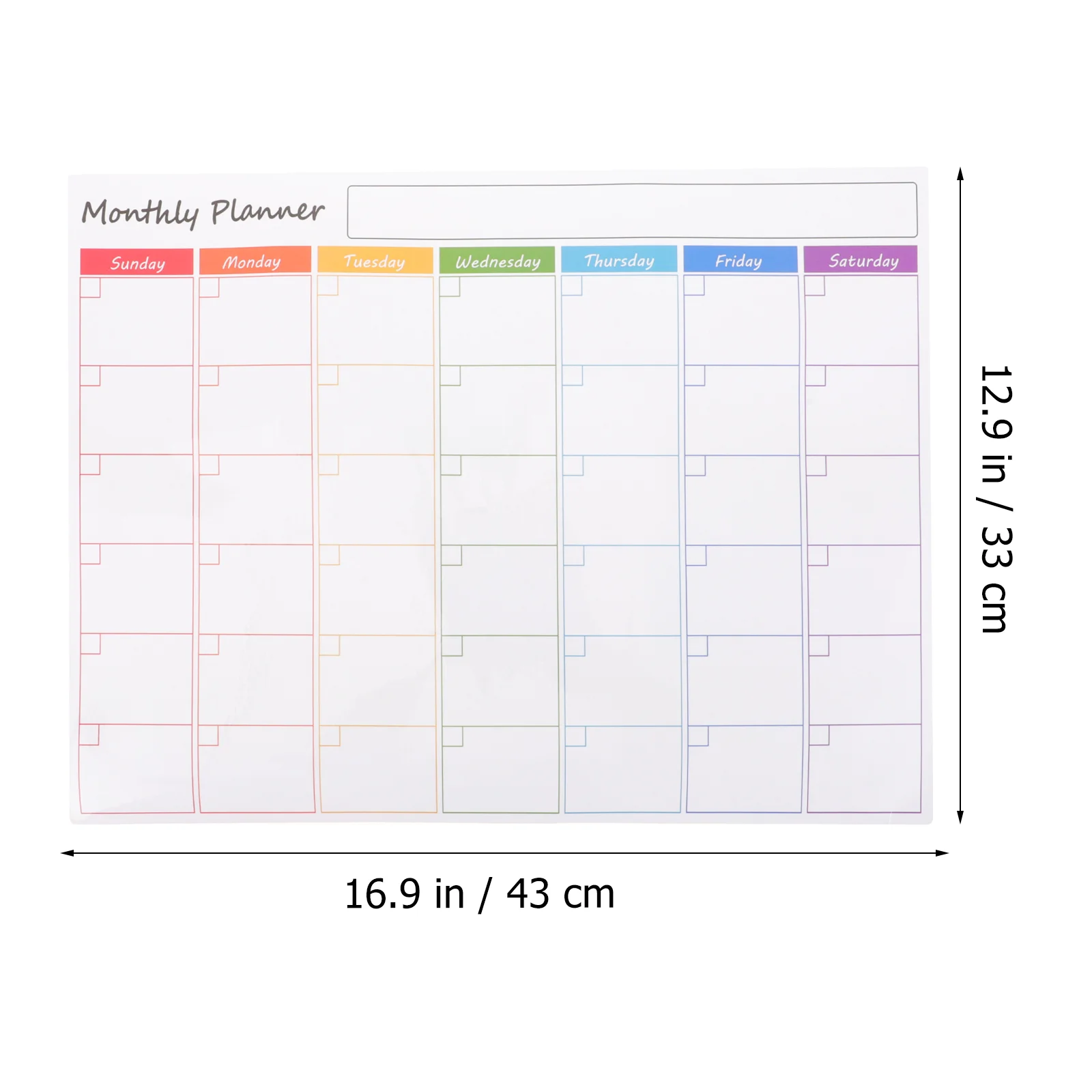 Imagem -04 - Planejador Mensal Ímãs de Geladeira Placa de Programação Seca Apagar Calendário de Quadro Branco Magnético