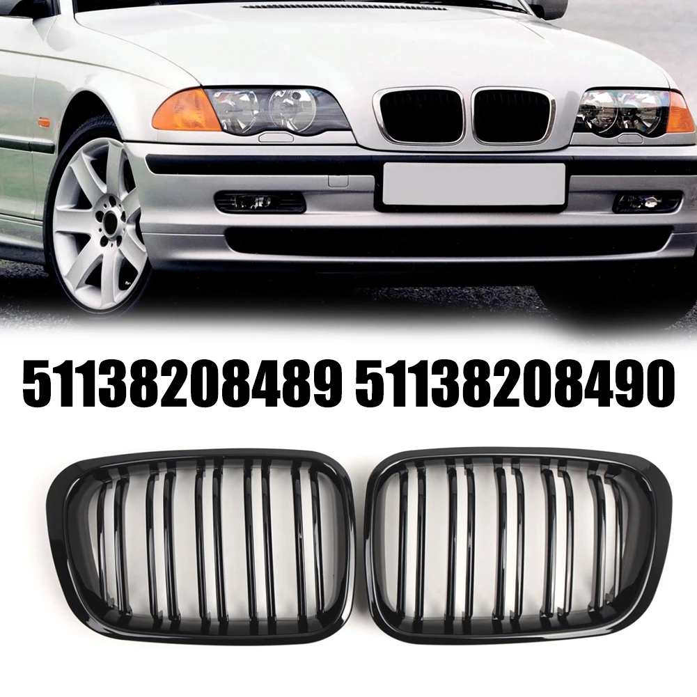 Car Front Bumper Air Intake Grille For BMW E46 4-Door 1998-2001 51138208489 51138208490 Direct Installation Car Exterior Parts