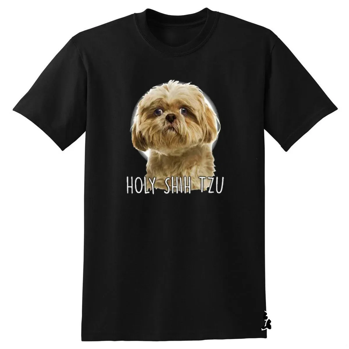 Holy Shih Tzu. Funny Cute Puppy Small Dog Lovers Mens T-Shirt. Summer Cotton Short Sleeve O-Neck Unisex T Shirt New S-3XL