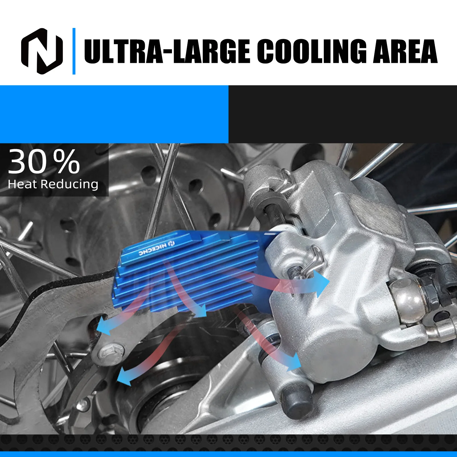 For Husqvarna TE 300 2014-2023 TE 250 TX 300 FE 250 FE 350 FE 450 501 TC 125 FC 250 Rear Brake Caliper Cooler For KTM EXC 300