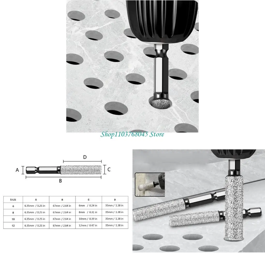 

R53F Dry Drilling Diamonds Diamons Bits Bits Plain Pail Cutter 6 мм/8 мм/10 мм/12 мм