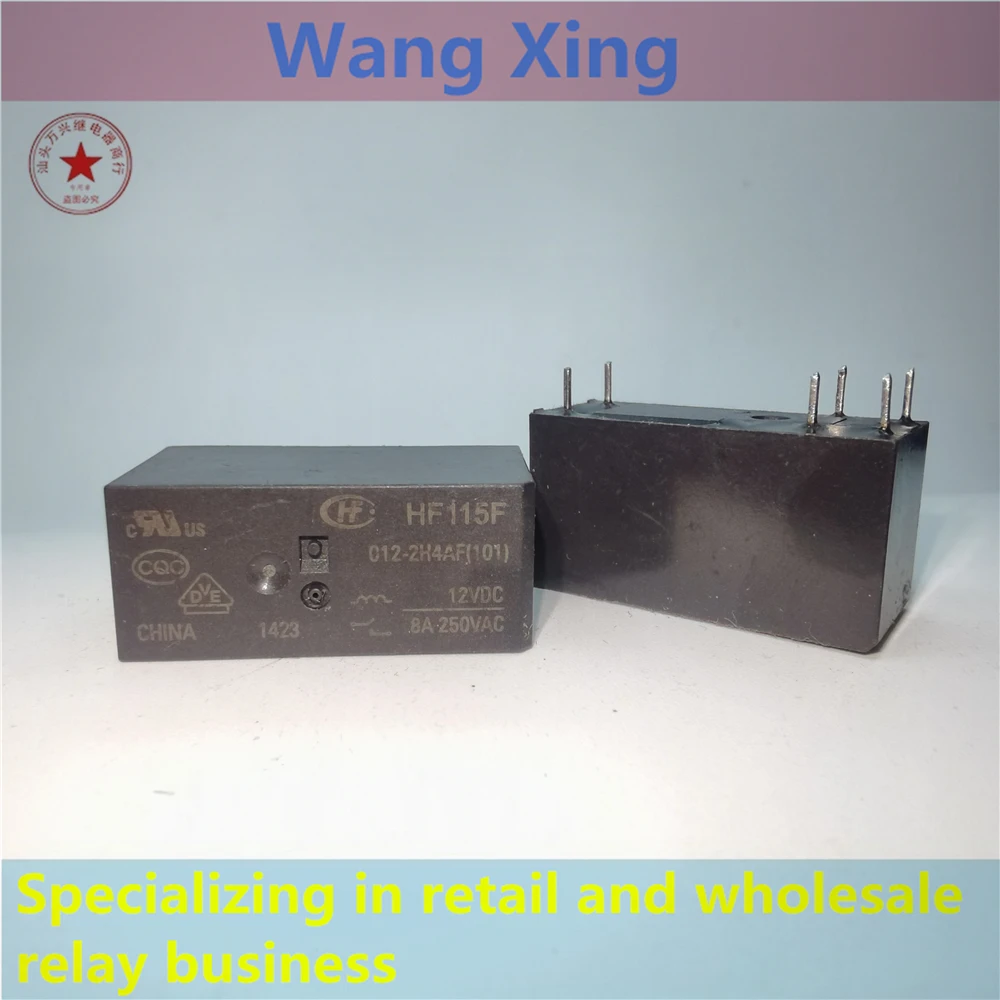 HF115F 012-2H4AF(101) Electromagnetic Power Relay 6 Pins
