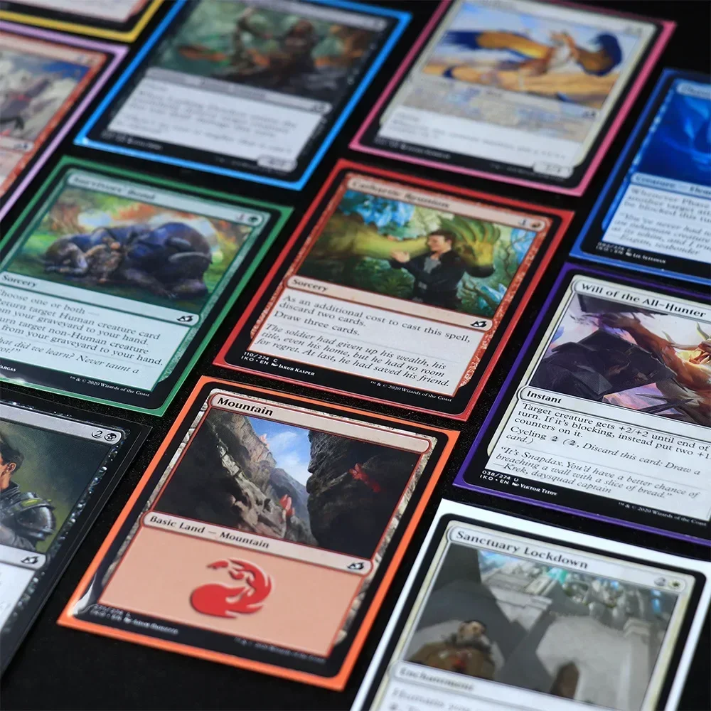 100 Stück 66x91mm Matte Standardgröße Kartenhüllen TCG Sammelkarten-Schutz für Tarot-Schutz, Brettspiele, Magische Abdeckung PKM – Detail 5