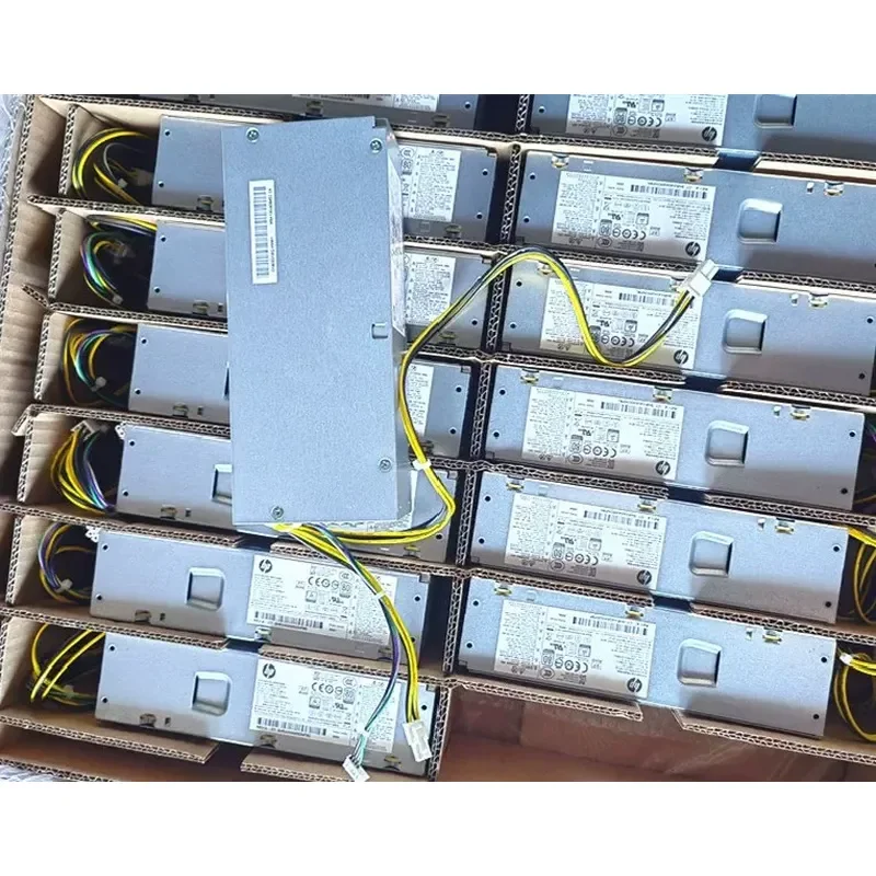 for HP Original Small Chassis Power Supply New Unopened Complete Cables Normal Function Unrepaired