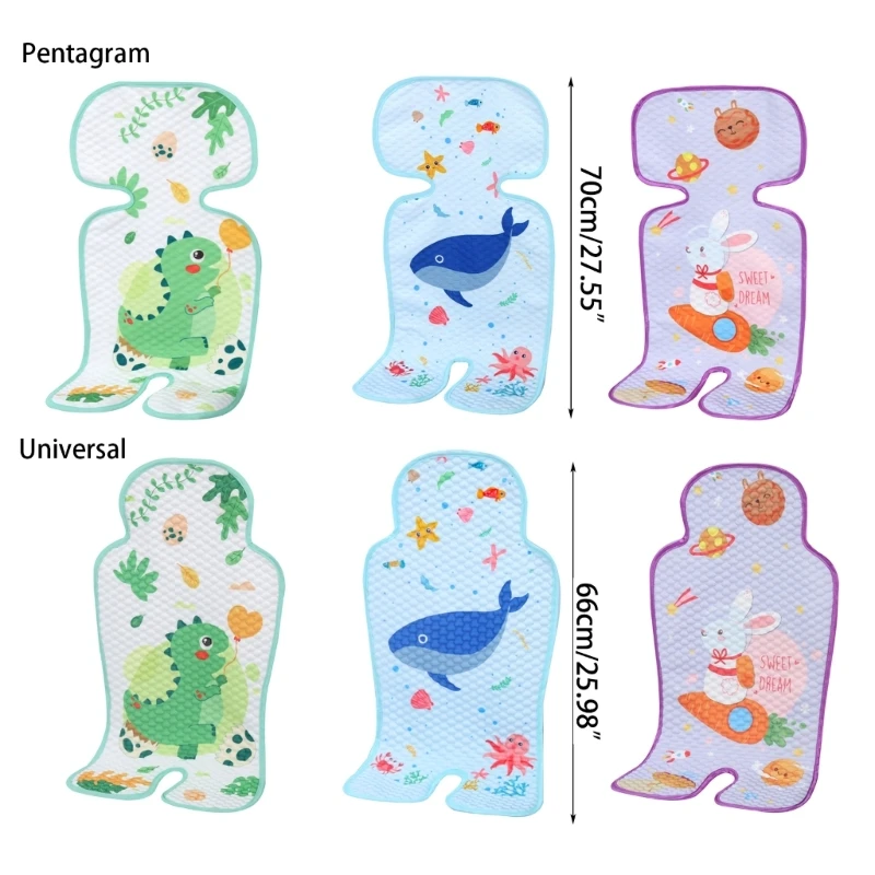 Coussins refroidissement pour sièges poussette bébé, doublures sièges d'été, coussins universels, coussin