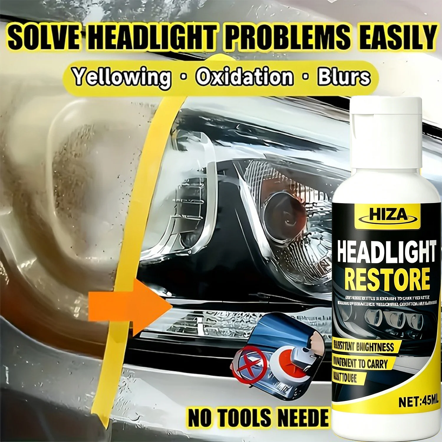 Car Plastic Repair Kit Helps You Restore Car Lights, the Ideal Car Repair Tool