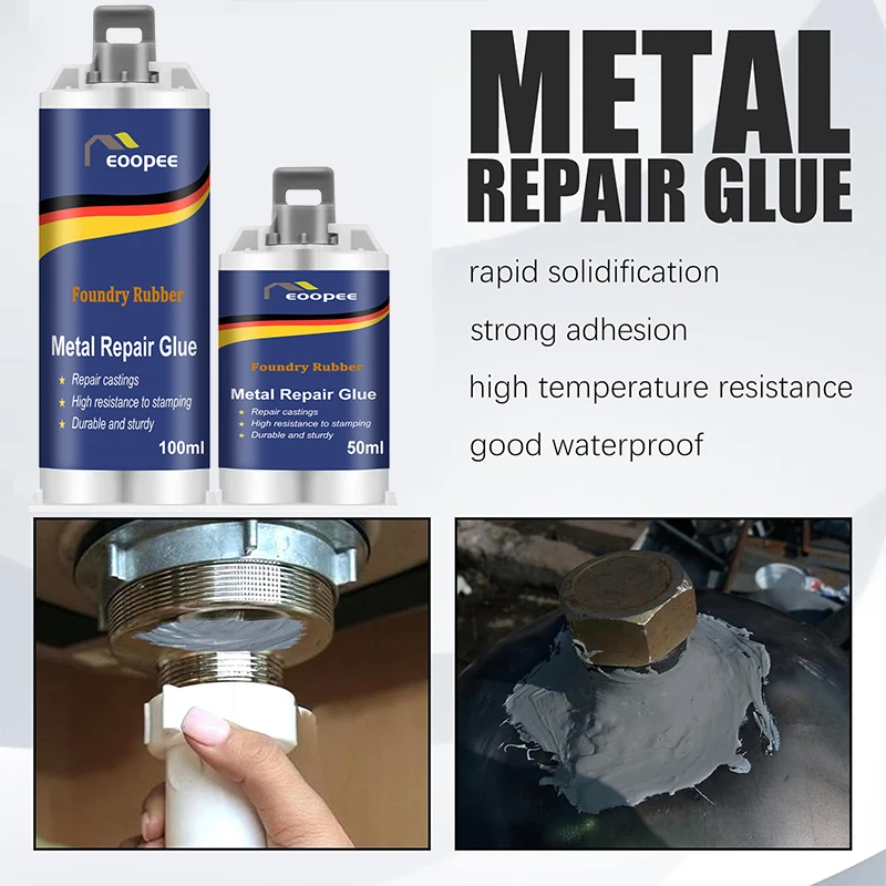 Imagem -04 - Industrial ab Fundição Cola Metal Repair Paste Solda Fria Alta Resistência Metal Repair Cola para Plástico em 1