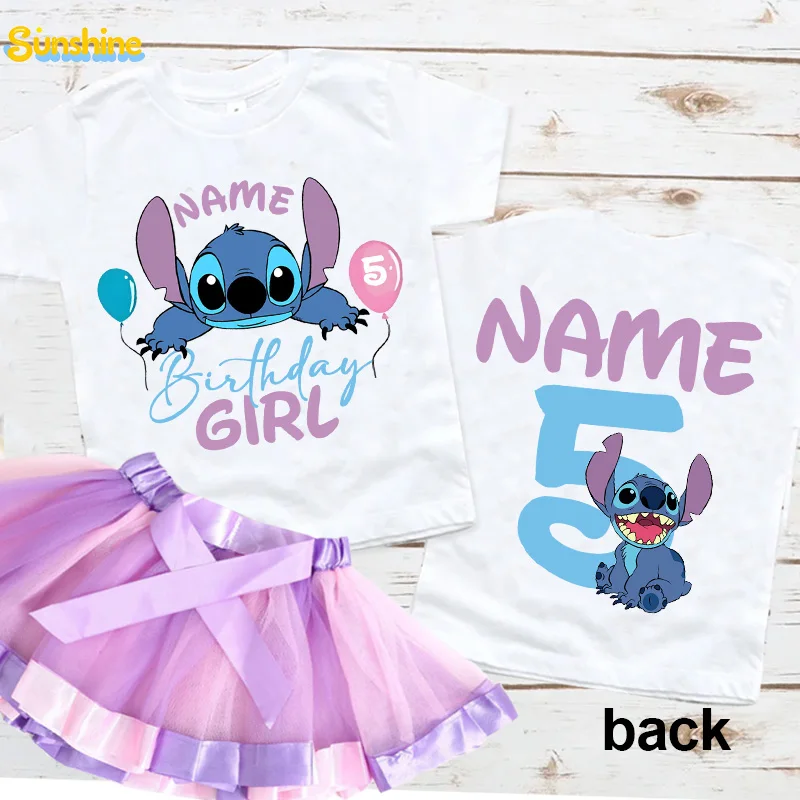

Birthday Girl Tutu Set Kids Girls Matching Outfits Kids Dress Girls TShirt Party 5th 6th 7th 3rd Custom Name 4 5 6 7 Years Old