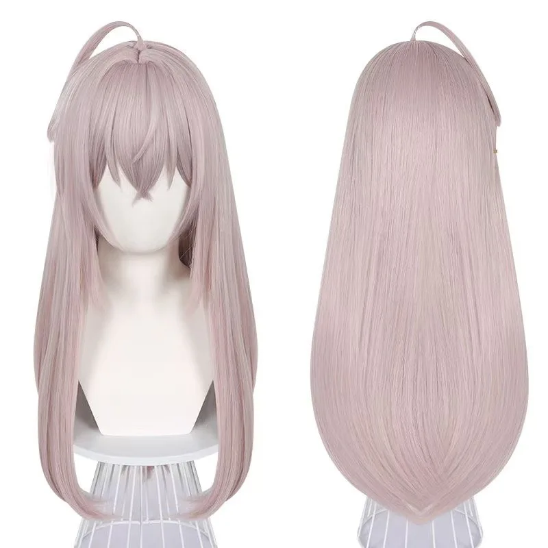 

1 шт., розово-серые перевернутые жесткие волосы, длинные прямые волосы, прикрывающие на русском языке, парик в стиле аниме «одна дверь Элли»