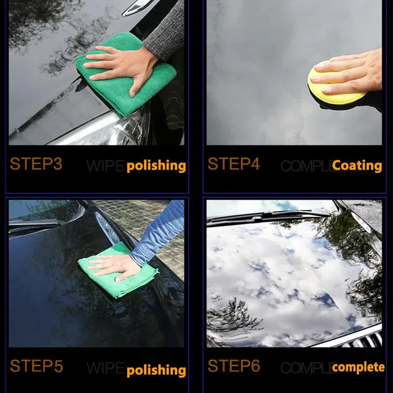 Liquid Scratch Repair Wax Scratch Remover For Vehicles Liquid Instant Repair Paint Scratches Scuffs Water Spots Car Buffer Kit