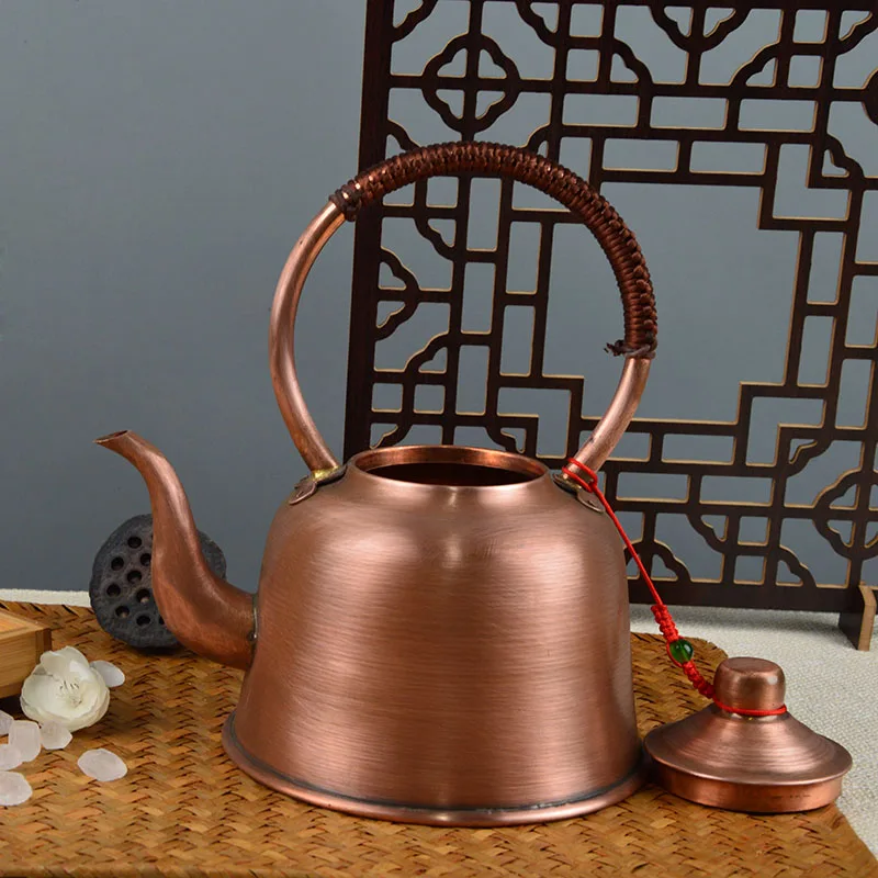 

Copper teapot thickened pure copper old style kettle