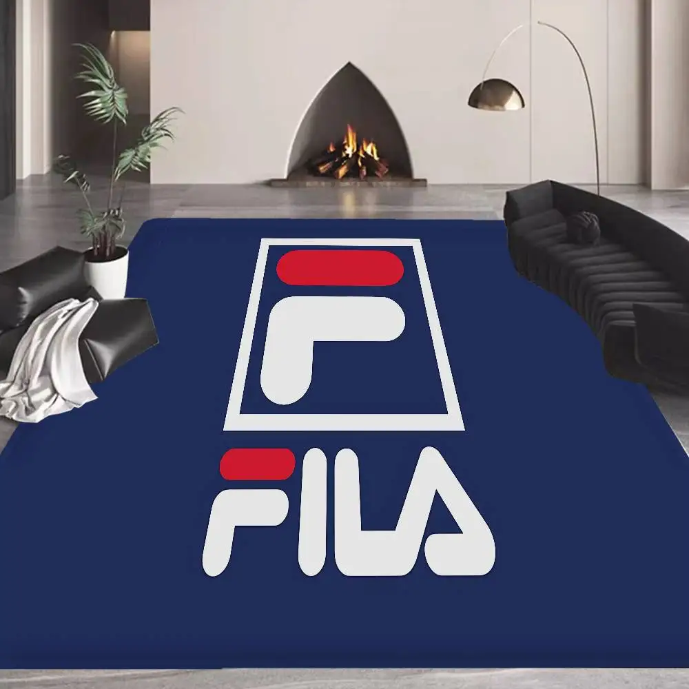 Fashion Trend Brand F-FILA Logo Floor Mat Retro Multiple Choice Living Room Kitchen Rug Non-Slip Modern Home Decor