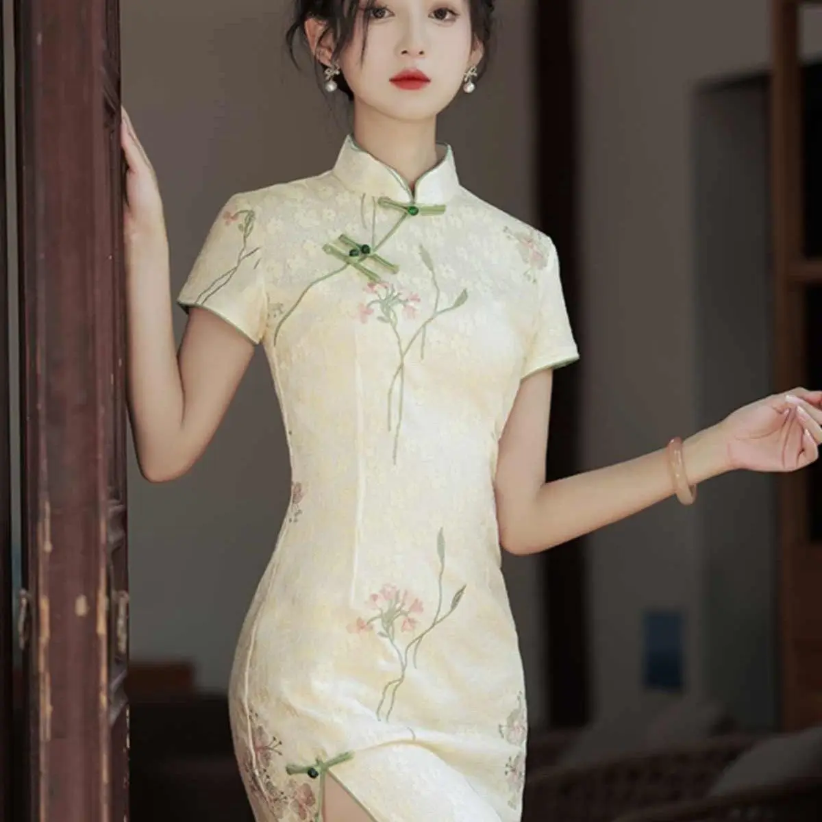 فستان تشيباو الصيني الحديث الصغير، صيف 2025 شيونغسام ويند، فستان للفتيات الصغيرات على الطراز الوطني ملابس شرقية للنساء #3