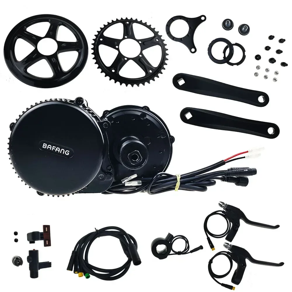 Bafang 모터 750W 48V BBS02 BBS02B 미드 드라이브 전기 모터 Ebike 키트, 완전 52V 20Ah 배터리, 8Fun 미드 드라이브 모터 BBS02