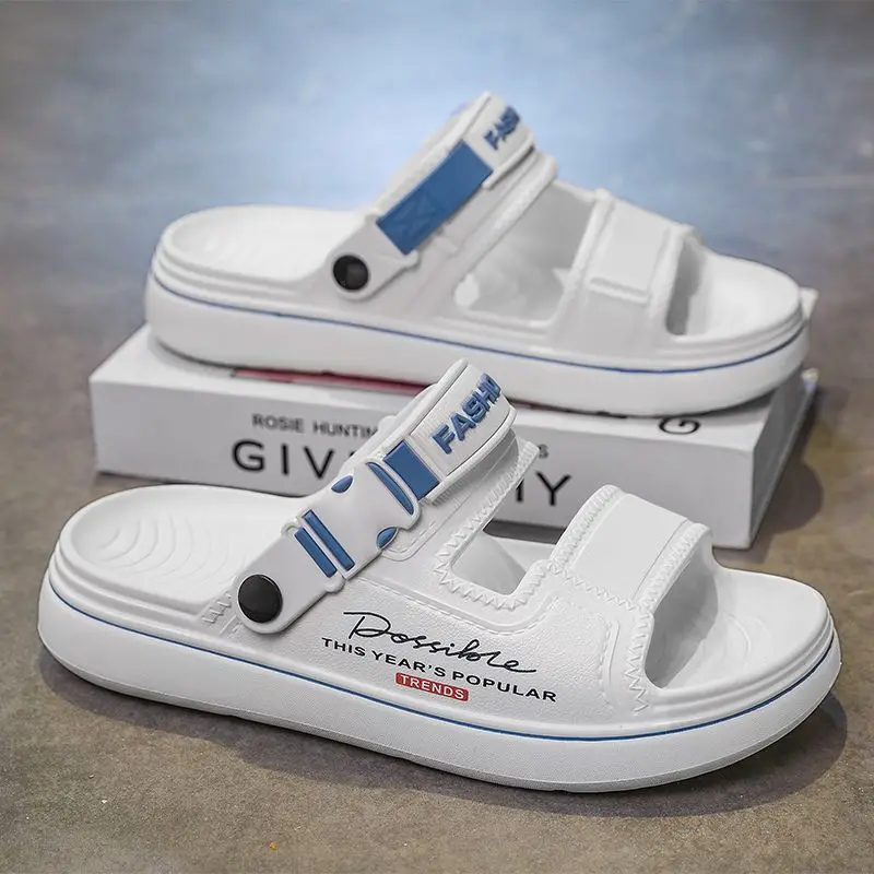 Driving-Friendly Men Slides Summer 2026 Ultra-Cushioned Durable Sole Convertible Sandal