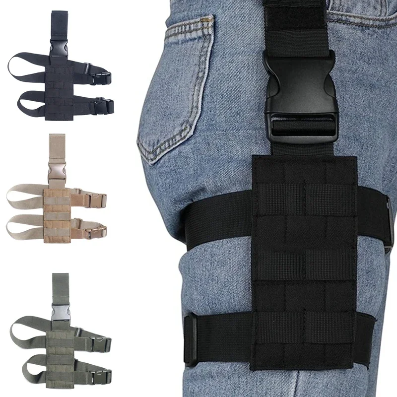 

Universal Drop Leg Holster Thigh Platform MOLLE Holster for Hunting Paintball Panel with Adjustable Molle Straps
