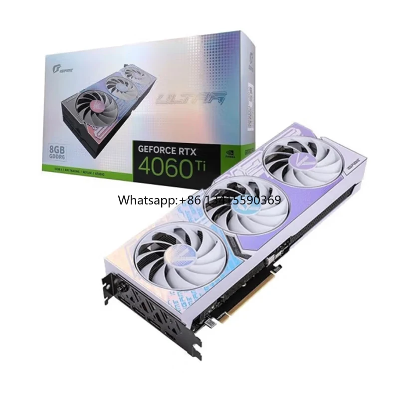 

RTX 4060 Ti 8-контактный цветной кабель питания GeForce DUO Ultra W OC VGA 8 ГБ карты графический процессор видеокарта