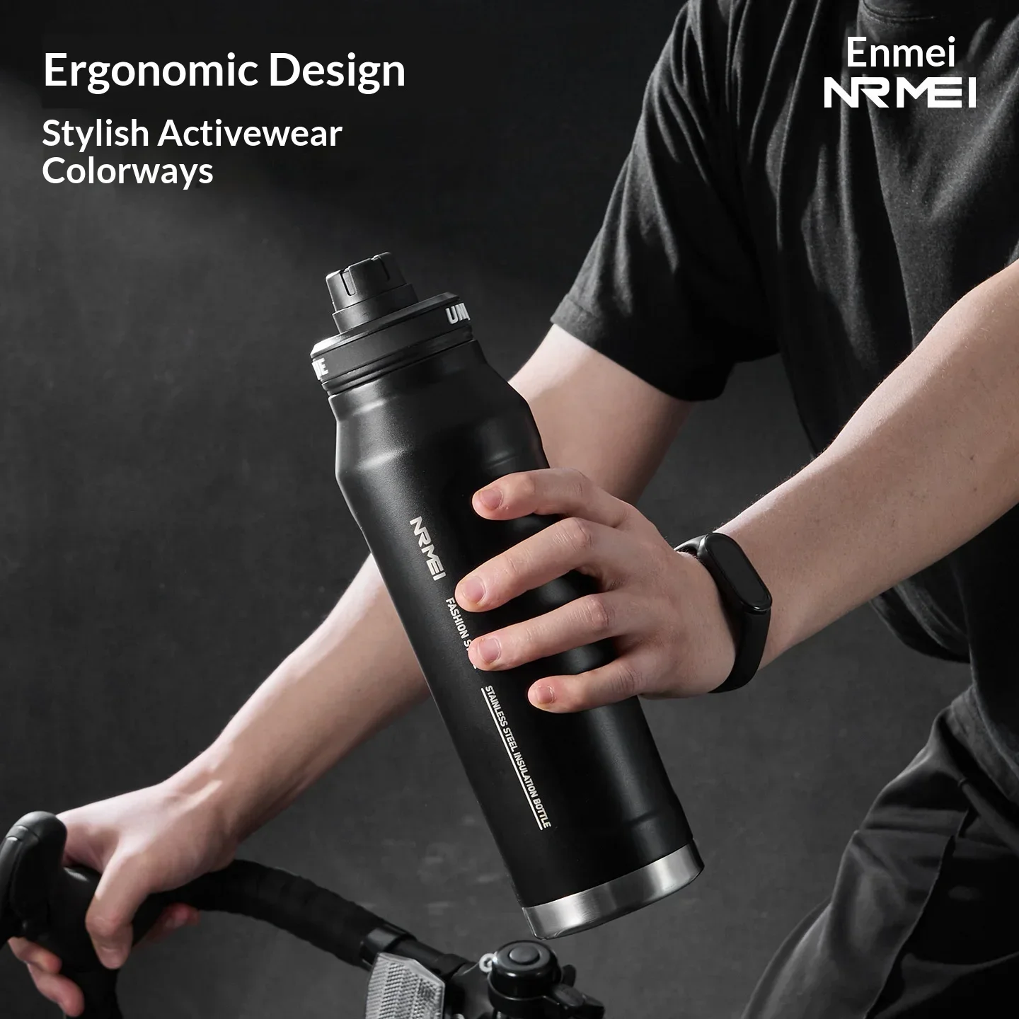 Large-capacity Insulated Cup Men's Special Outdoor Sports Water Cup for Students To Go To School Cycling Water Bottle New Model