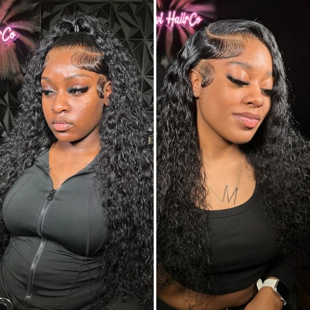Pelucas de encaje frontal sin pegamento para mujer, cabello humano rizado Bob, prearrancado, línea de cabello Natural, 5x5