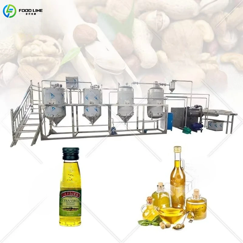 Refinería de Aceite de Oliva Crudo Foodline, Mini Refinería Completa para Extracción de Aceite de Maíz de 1 Tonelada por Día, Precio Personalizado