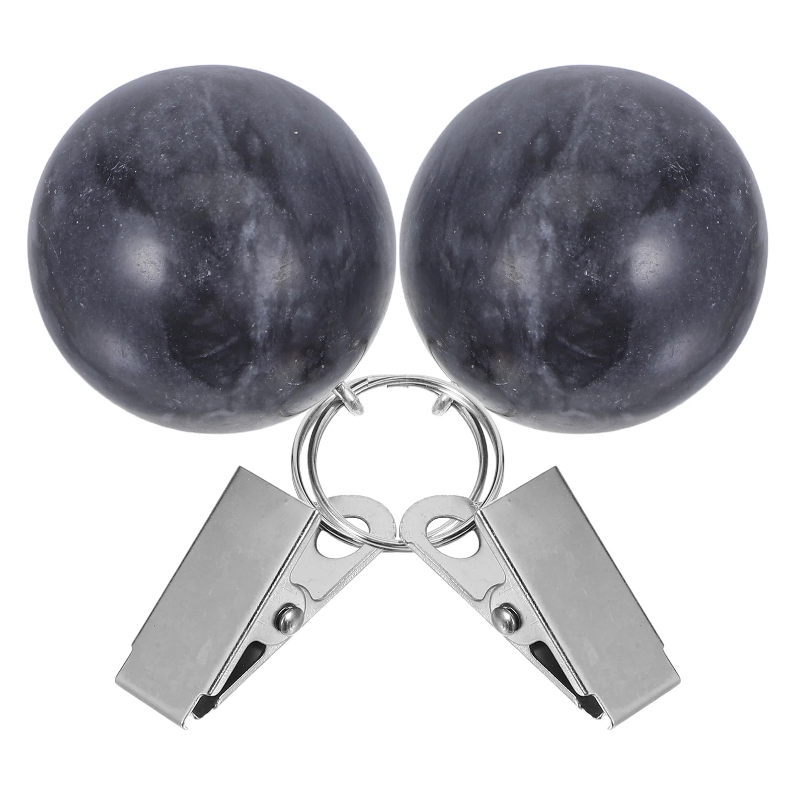 

2 Pcs Marble Tablecloth Holder Picnic Clips for Cloths Curtain Stainless Steel Tablecloths