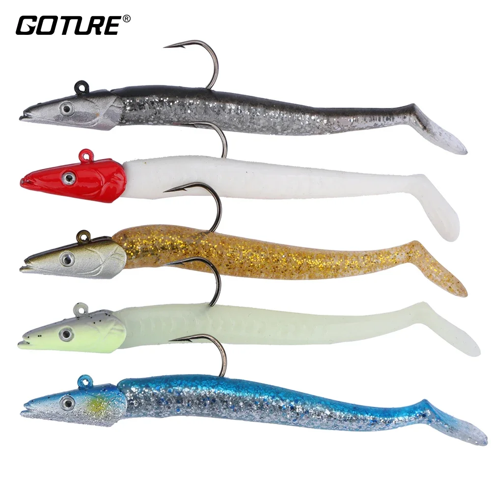 

Goture 11cm 22g Fishing Lure 3D Simulation Jig Head with PVC Soft Body Artificial Bait Carp Sinking Fishing Lure 4.33in 0.78oz