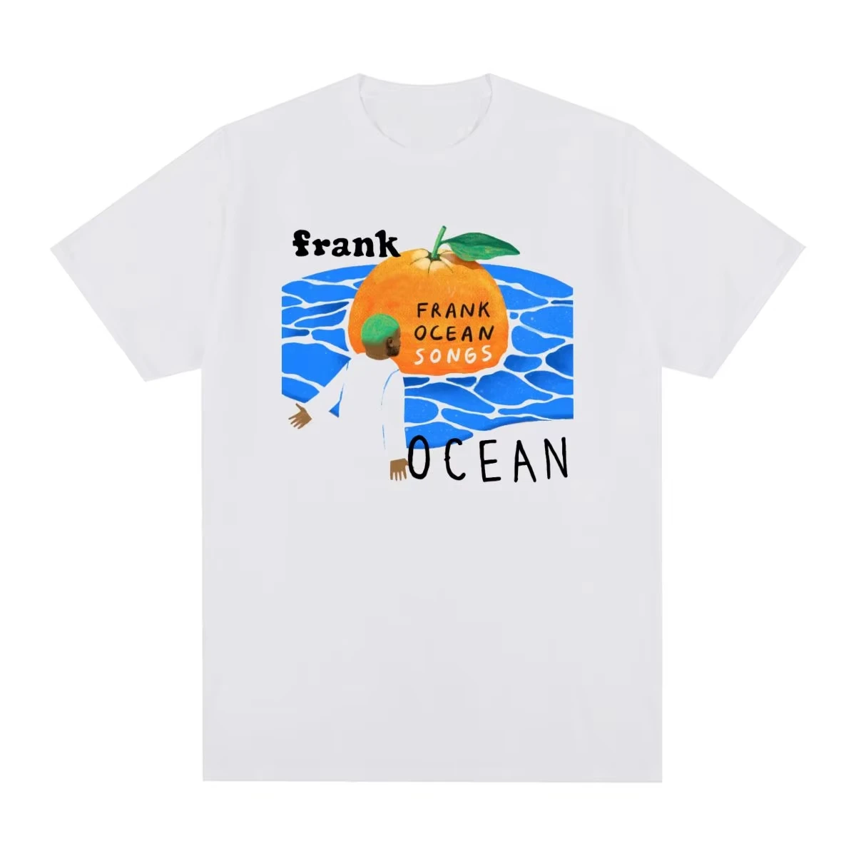 

Fashion Summer Clothes Frank Vintage Mens T shirt Blond Hip Hop Rapper Harajuku Streetwear High Quality Cotton Men's Clothing