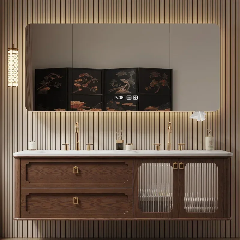 Italian Design Bathroom Vanities Shelves With Mirror Vanity Storage Bathroom Vanitie Multifunction Home Furniture Gabinetti LLBC