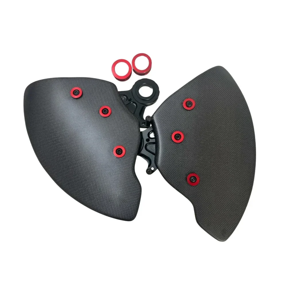 ل Ducati Panigale V2 V4 V4S V4R اكسسوارات ألياف الكربون قرص فرامل غطاء لوحة توجيه الهواء تصحيح غطاء عجلة واقية #3