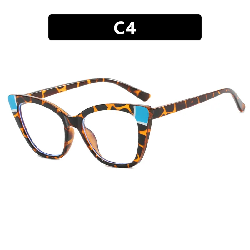 Fashion cat eye anti blue light sunglasses New retro personality ins style glasses frame Trendy street Outdoor cycling glasses