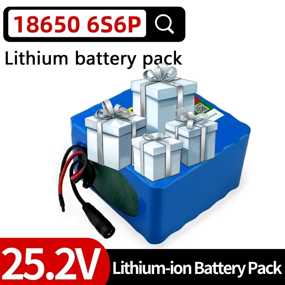 

6S6P Battery Pack , For Electric Bicycles and Scooters 25.2V 24000mAh Large Capacity 18650 Lithium Battery Pack,