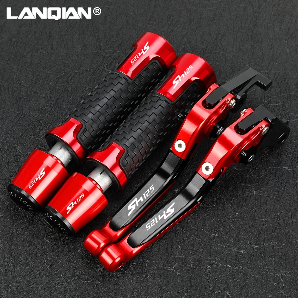 

For HONDA SH125 SH125i SH 125 125i 2008-2020 Motorcycle Foldable Brake Clutch Levers 7/8'' 22mm Handlebar Handle Grips Ends