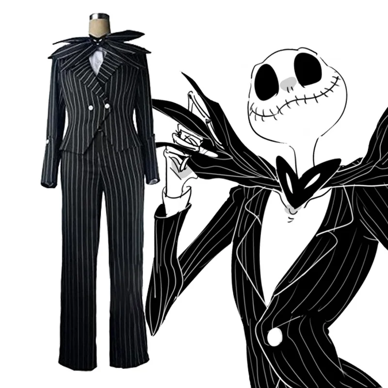 

The Nightmare Before Christmas Cosplay Jack Skellington Cosplay Sally Full Men's and Women's Halloween Costumes