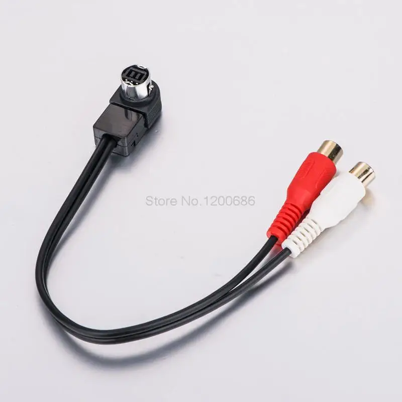 

For Alpine Ai-NET JVC Car Aux Line In RCA Cable Adapter