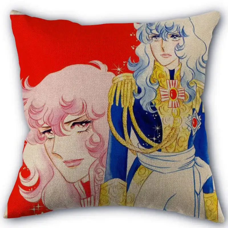 The Rose of Versailles Pillowcase Cotton Linen Fabric Square Zipper Pillowcase New 45X45cm Wedding Decorative Pillow Cover 0406