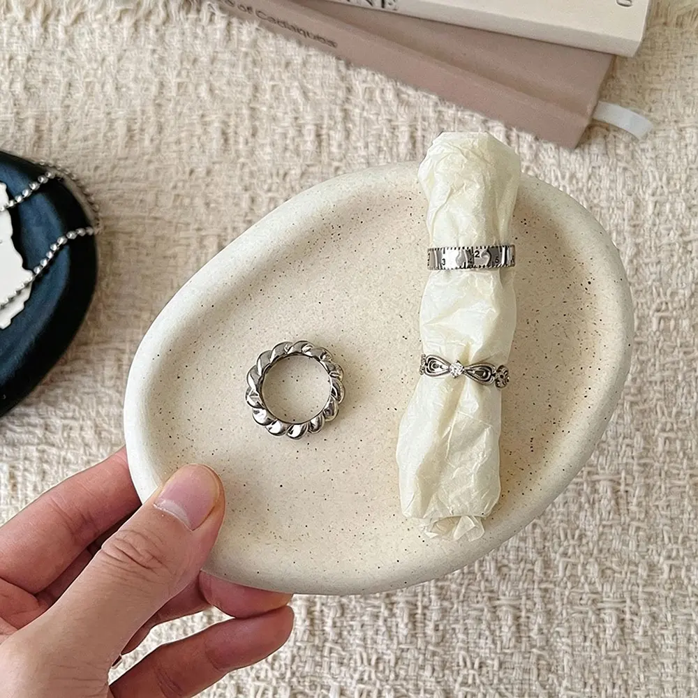 Irregular Shape Trinket Tray Silicone Mold for DIY Concrete Gypsum Epoxy Resin Terrazzo Soap Dish Desk Decoration