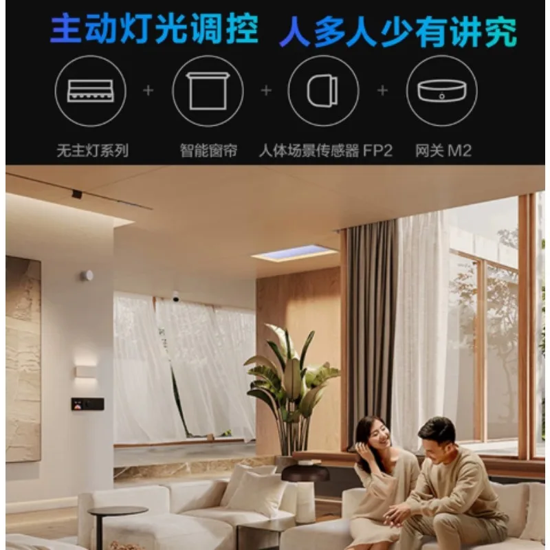 FP2 Human Presence Sensor, HomeKit Enabled Smart Home Human Presence Detection Switch Scene Sensor