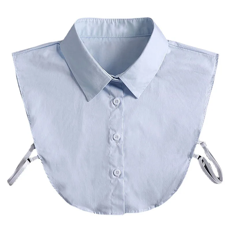 Women False Collar for Mens Business Formal Shirt Detachable Collar Button Down Fake Collar White Blue Pink Neck Collar