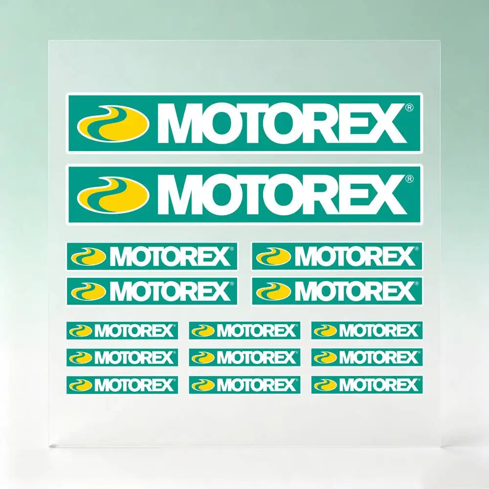 Motorbike DIY Racing Self-adhesive Stickers, Multi Sizes Motorexs Decals for Motorcycle Body Fuel Tank Trunk Helmet Decoration