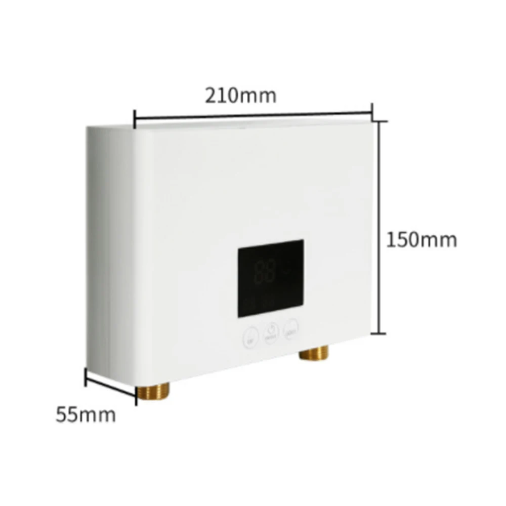 Instant Water Heater: 8.3x2.2x5.9 Inch Aluminum Alloy with Intelligent Frequency Conversion - 24/7 Hot Water Electric Heater