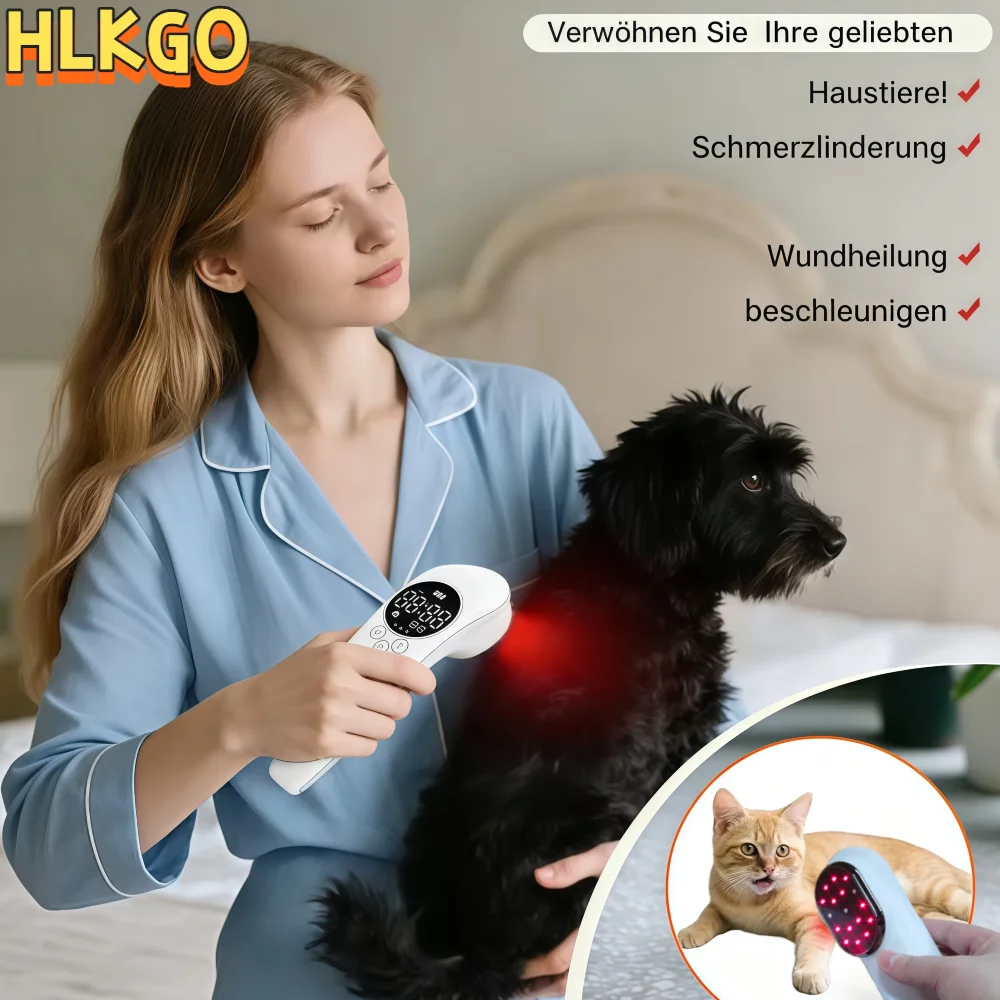 

Аппарат для лазерной терапии HLKGO (красный свет, холодный лазер) 880 мВт LLLT для физиотерапии, восстановления мышц и снятия воспалений