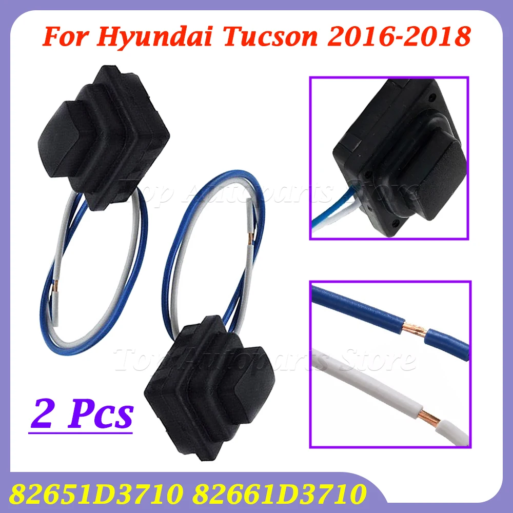 2 Pcs 82651D3710 82661D3710 Car Front Door Exterior Door Handle small button switch For Hyundai Tucson 2016-2018