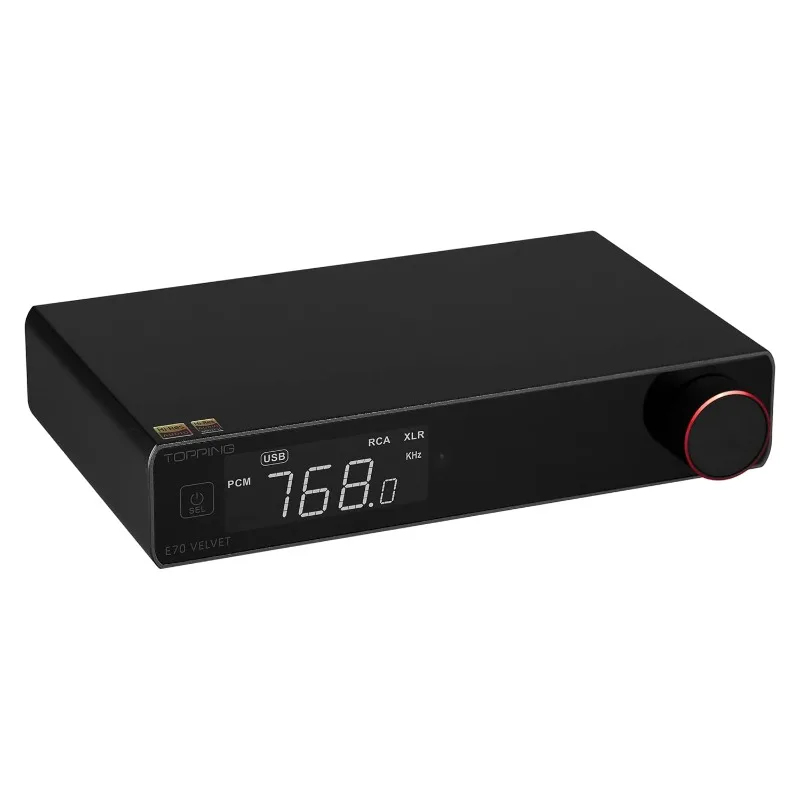 E70 Velvet AK4499EX DAC Audio Decoder - Bluetooth5.1 LDAC Hires XU316 32Bit/768kHz DSD512 BT/USB/Coax/Opt Inputs RCA/XLR