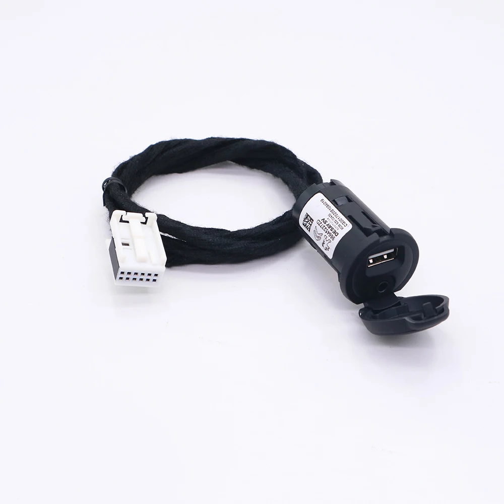 Kable AUX i gniazdo USB do Peugeot 206 207 307 308 407 408 CitroenC2 C3 C4 RD4 RD43 RD45 MRN DS Radio samochodowe — zdjęcie 3